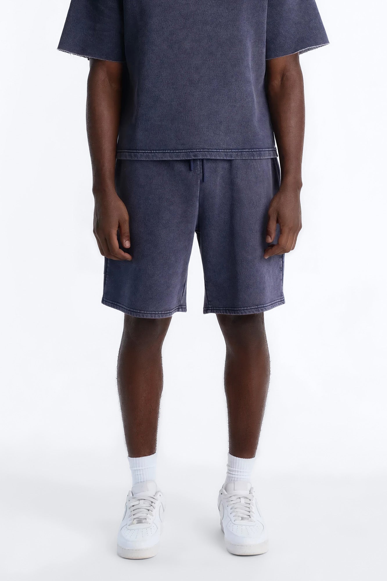 On The Go Washed Sweatshort - Navy image 1