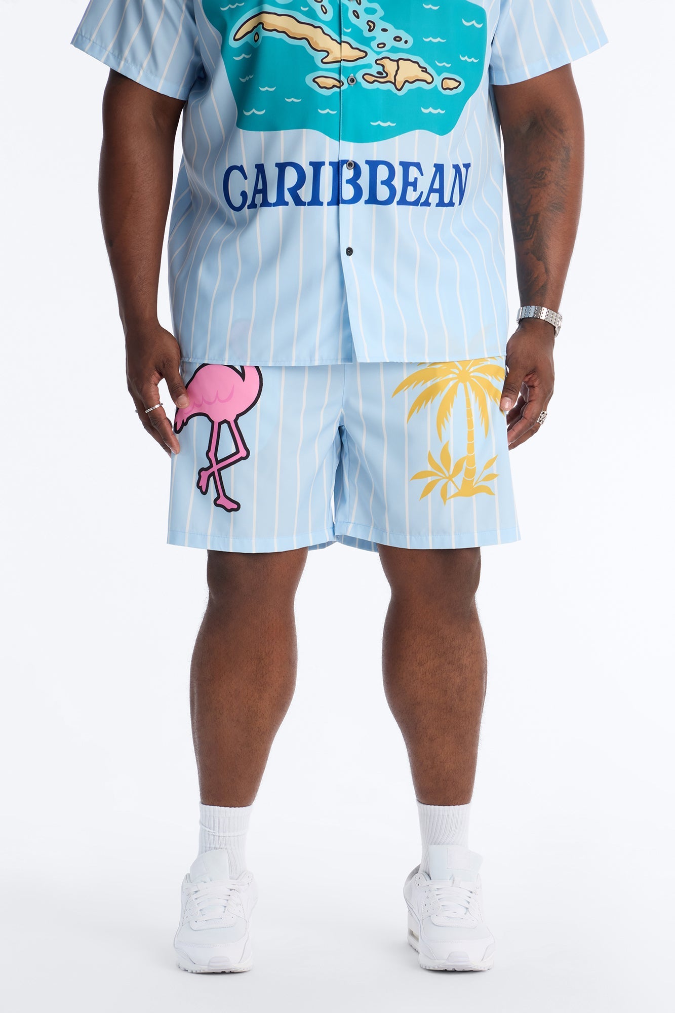 Relaxed Caribbean Vacay Short - Blue image 1