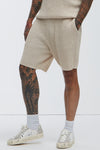 Brent Textured Shorts - Oatmeal image 1