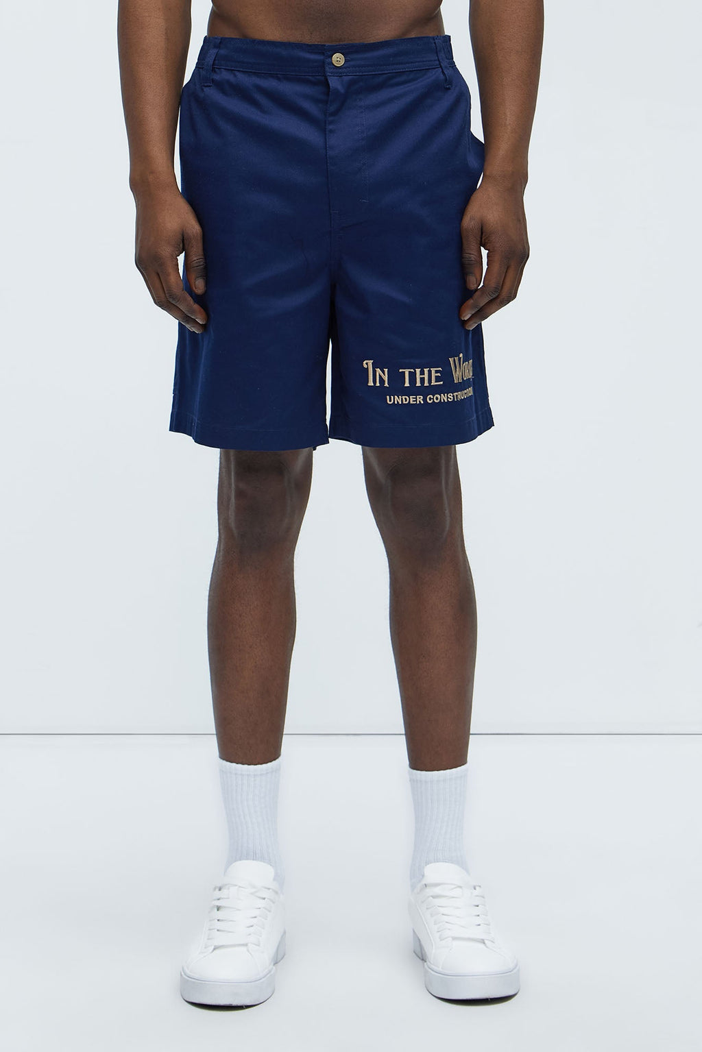 In The Works Relaxed Shorts - Navy image 4