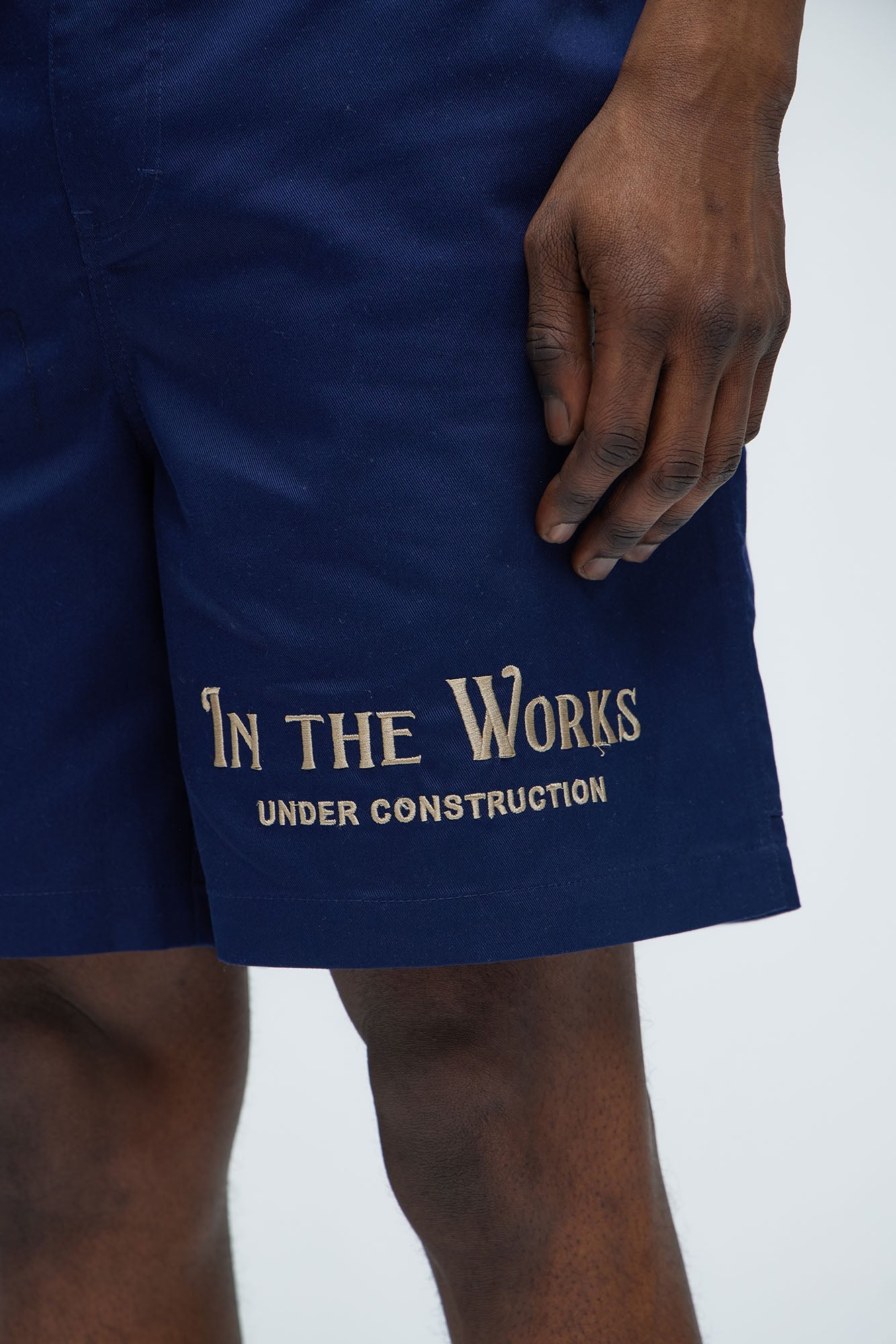 In The Works Relaxed Shorts - Navy image 3