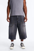 Super Baggy Amped Pocket Denim Short - Black Wash image 1