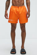 Blessed Swim Trunk 4″ - Orange image 1
