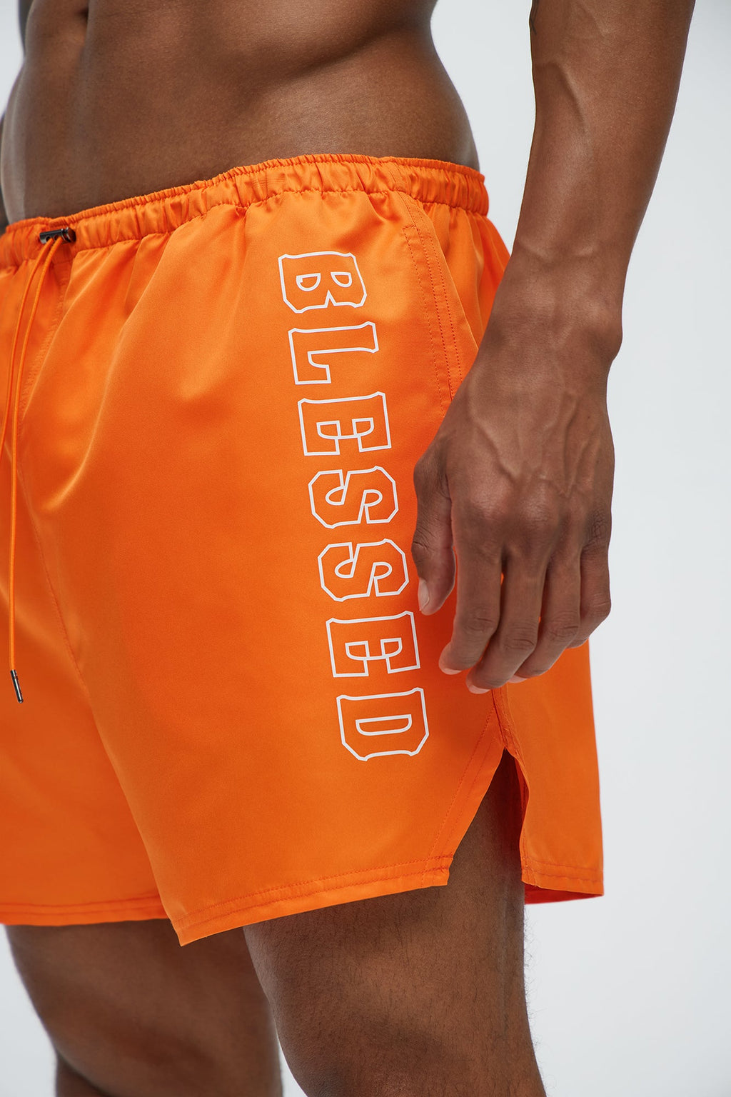 Blessed Swim Trunk 4″ - Orange image 4