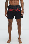 Loverboy Relaxed Swim Trunk 4″ - Black image 1