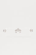 Iced Triple Cross Sunglasses - Clear image 1