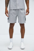 Bedstuy Patch Relaxed Shorts - Black/White image 1
