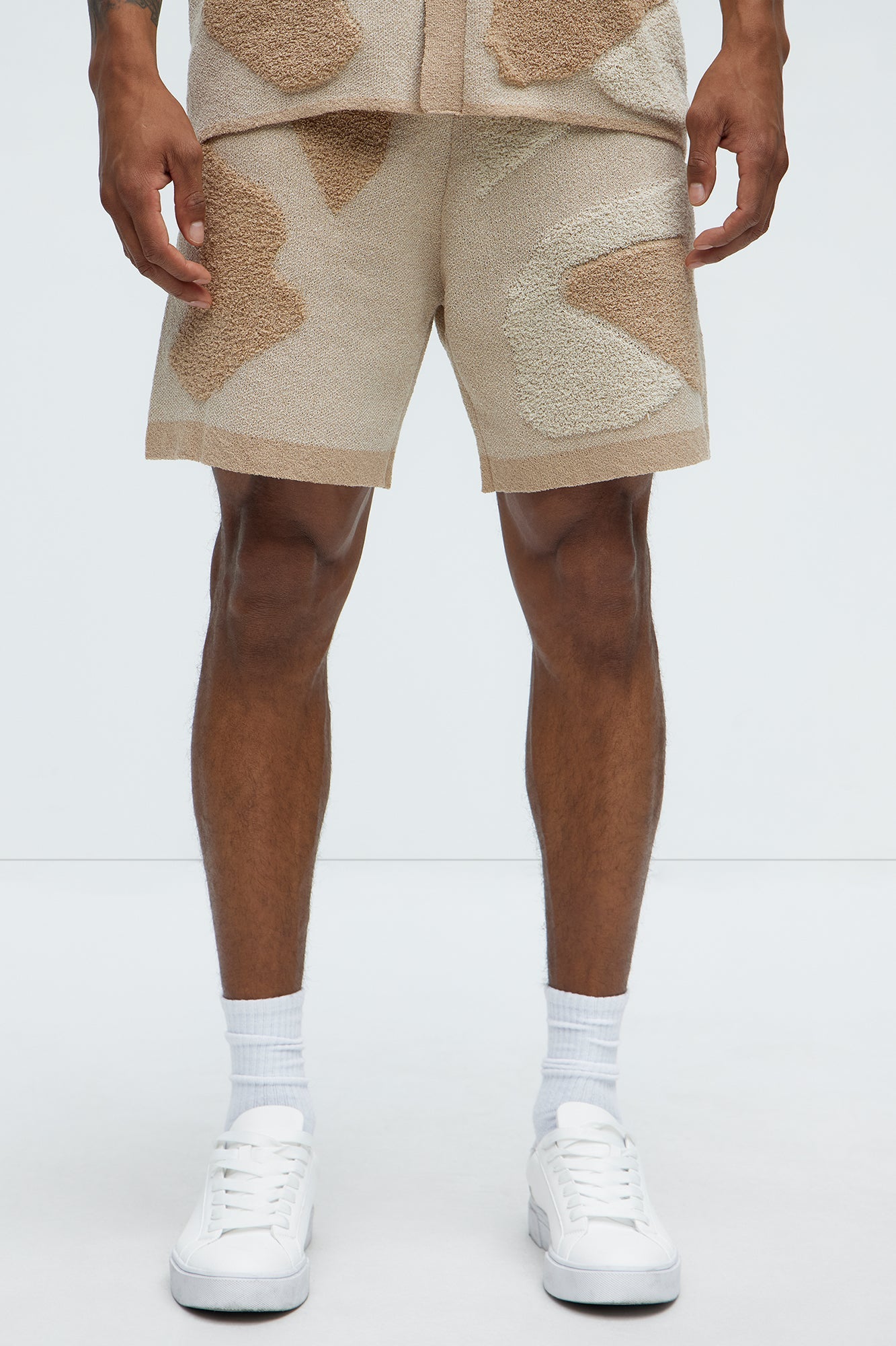 Auron Knitted Shorts - Off White image 1