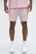 Bahamas Linen Shorts - Pink image 1