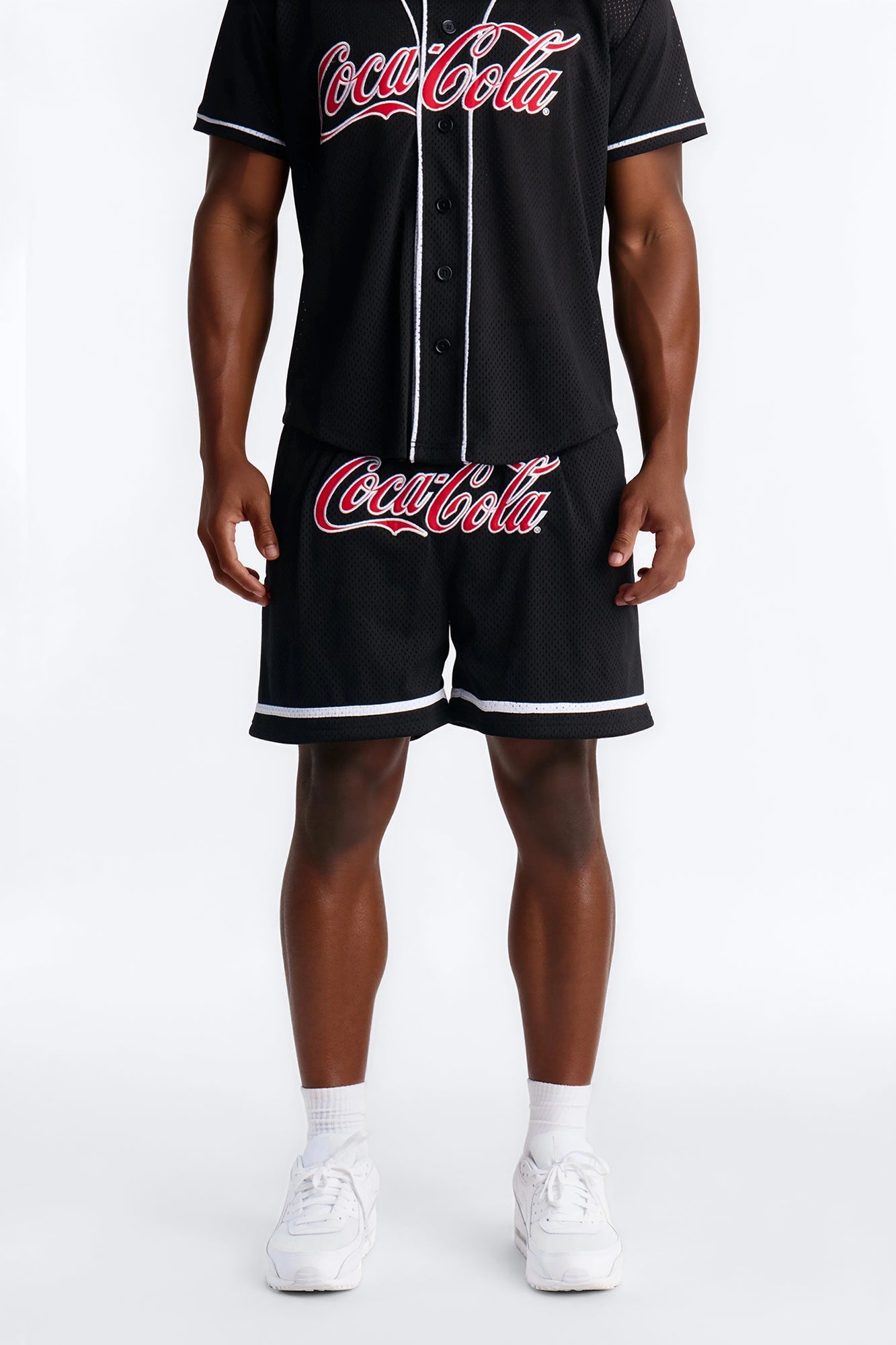 Coca Cola Patch Mesh Short - Black image 1