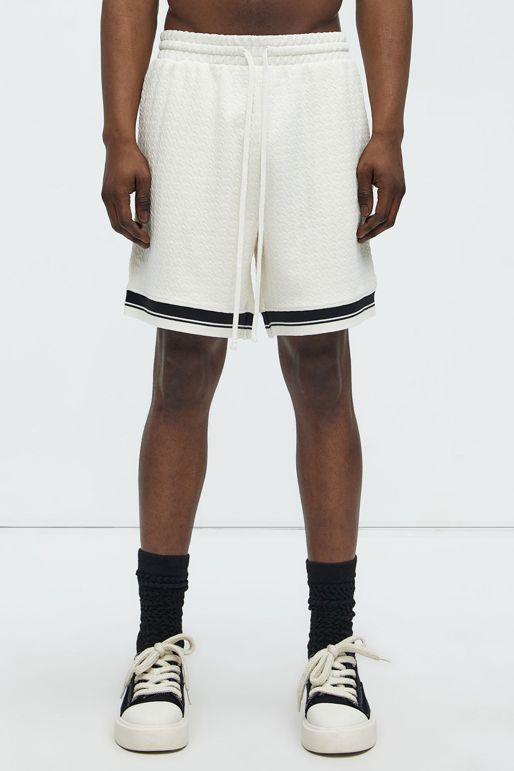 Princeton Textured Shorts - Cream image 3