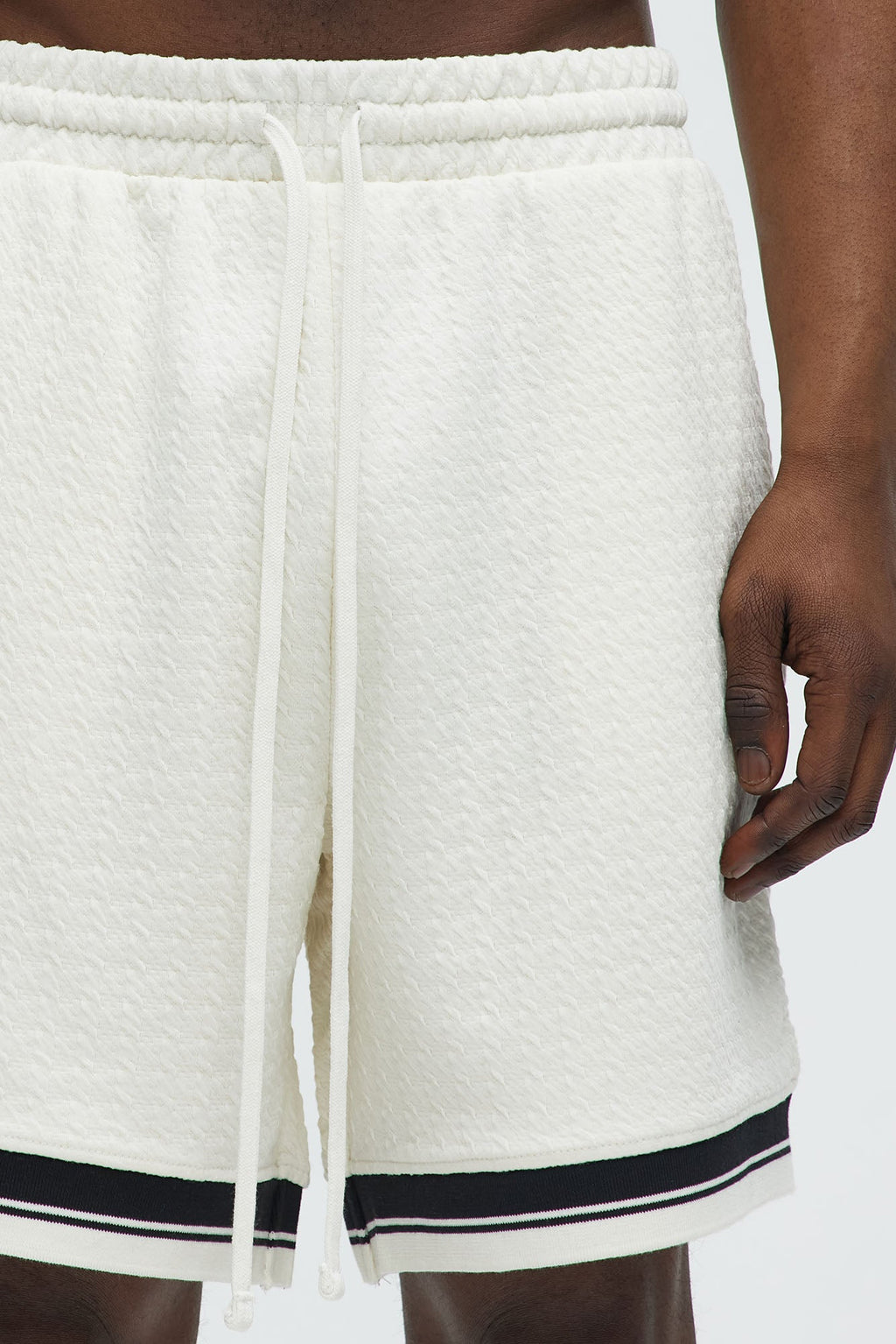 Princeton Textured Shorts - Cream image 4
