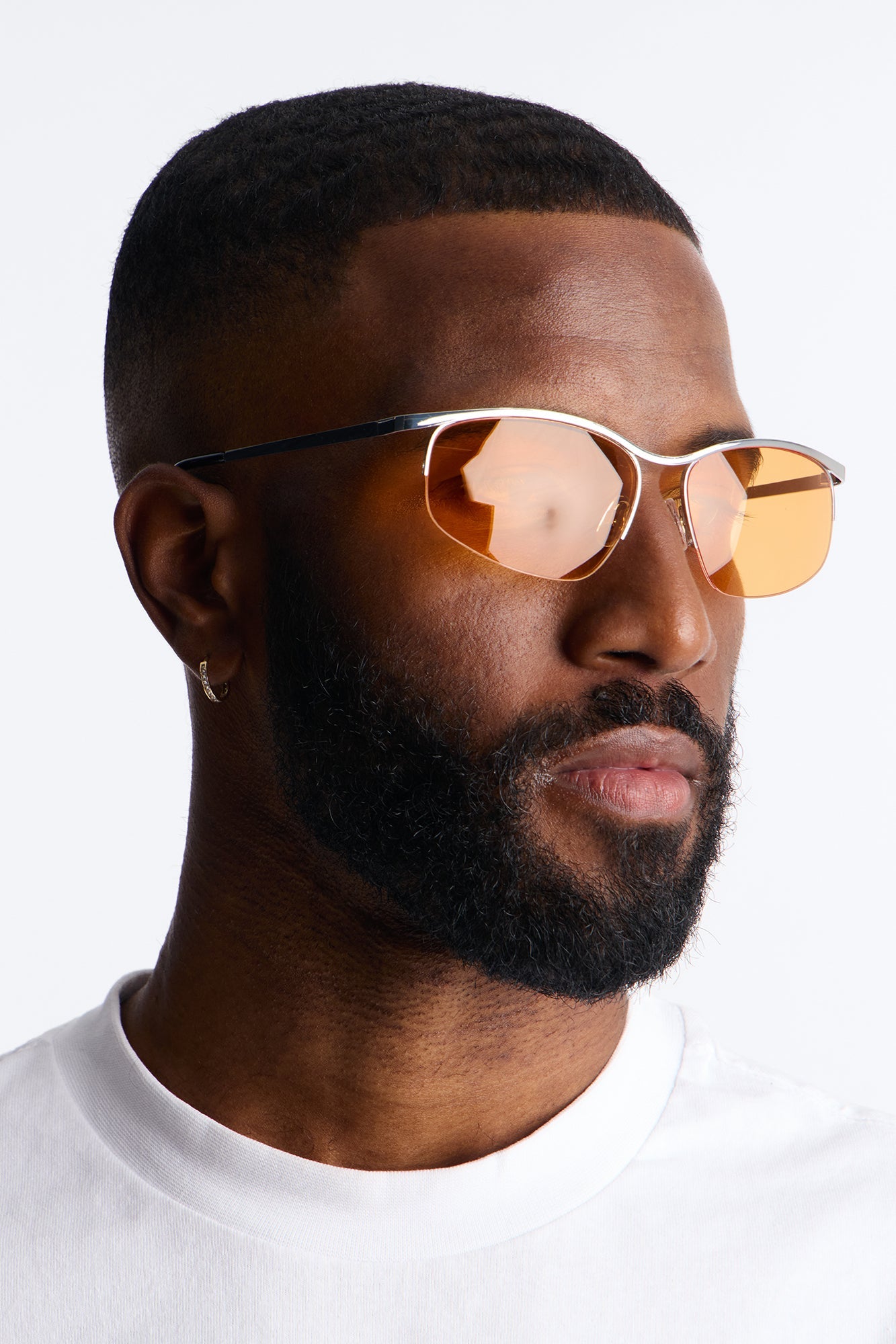 Keeping Sanity Sunglasses - Orange/Silver image 1