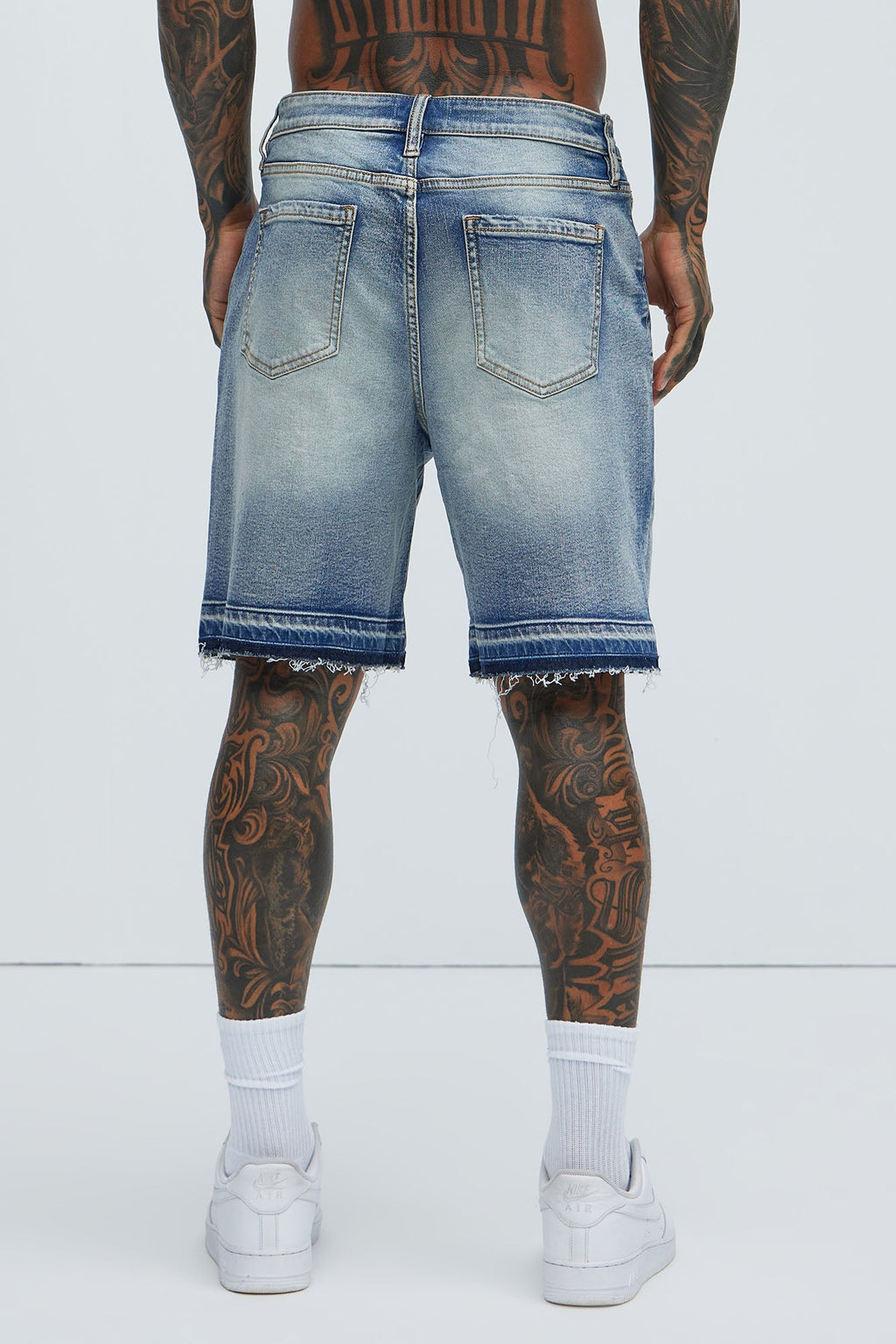 Run Around Relaxed Denim Shorts - Medium Wash image 4