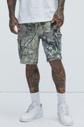 Deylen Cargo Relaxed Shorts - Camouflage image 1