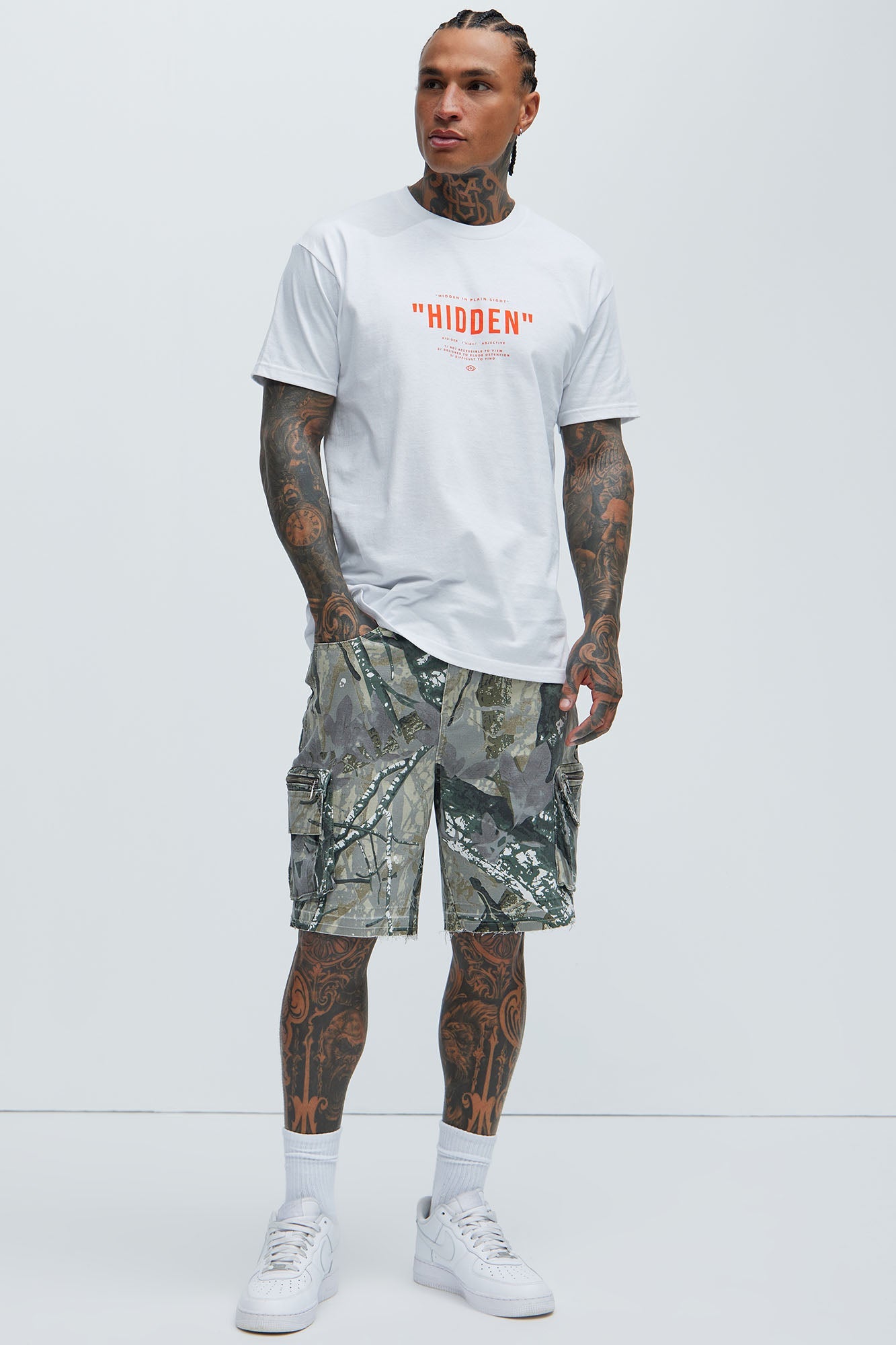 Deylen Cargo Relaxed Shorts - Camouflage image 2