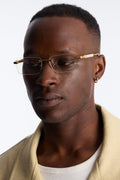 Destination Arrival Sunglasses - Gold/Clear image 1