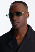 Set Me Free Sunglasses - Gold/Green image 1