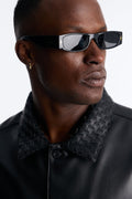 Y2K Starlight Rays Sunglasses - Black/Gold image 1