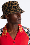 Leopard Print Bucket Hat - Yellow image 1