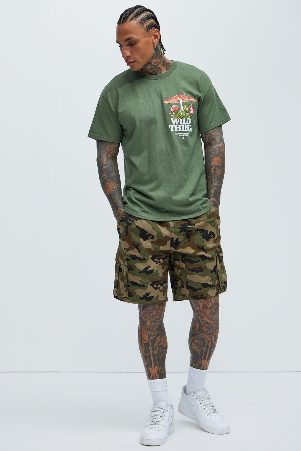 Twill Volley Cargo Shorts - Camouflage image 2