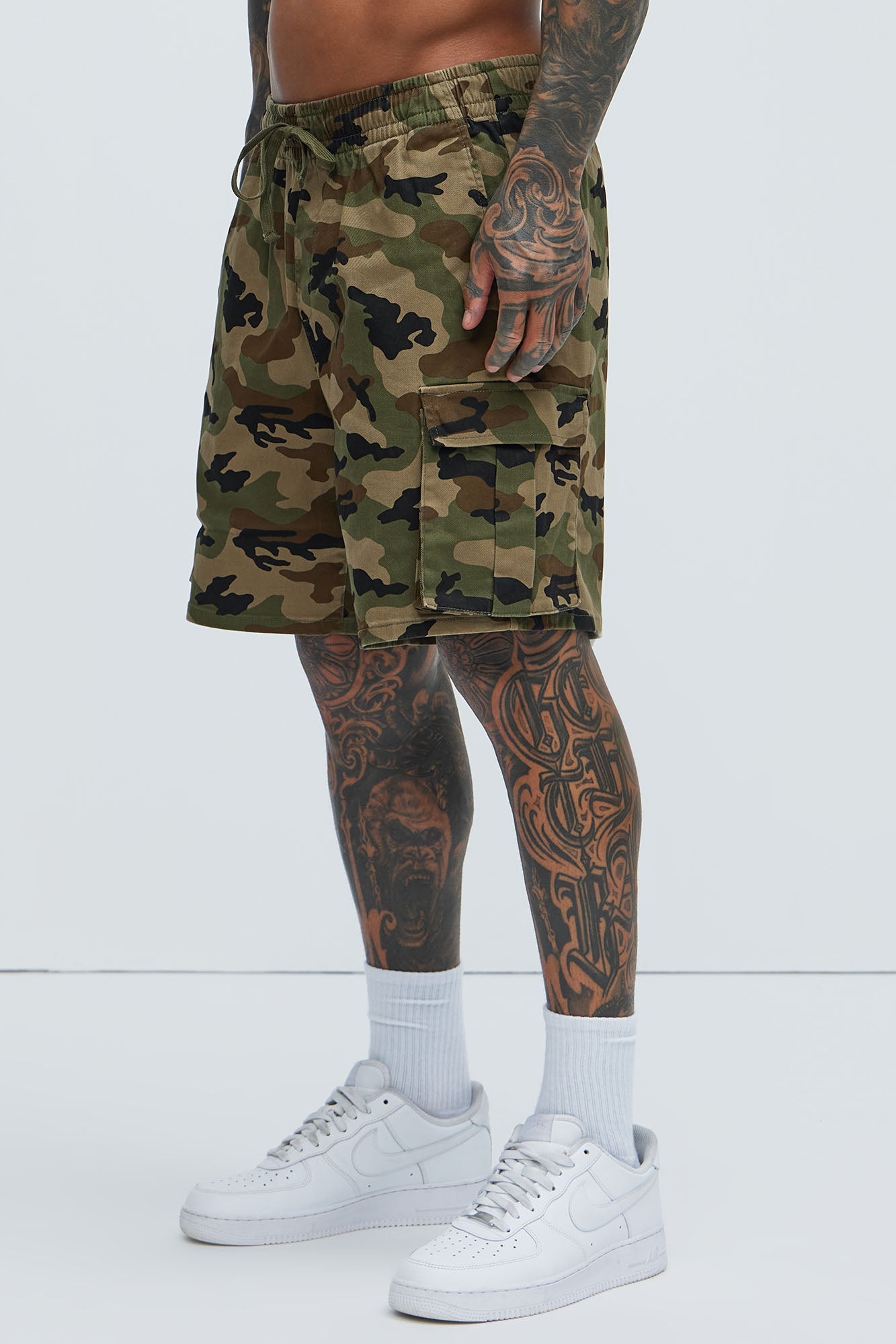 Twill Volley Cargo Shorts - Camouflage image 3