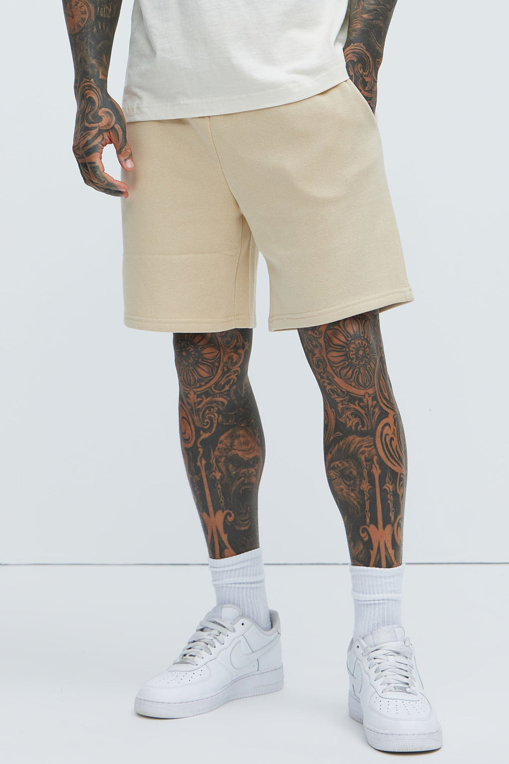 Tyson Sweatshort - Tan image 2