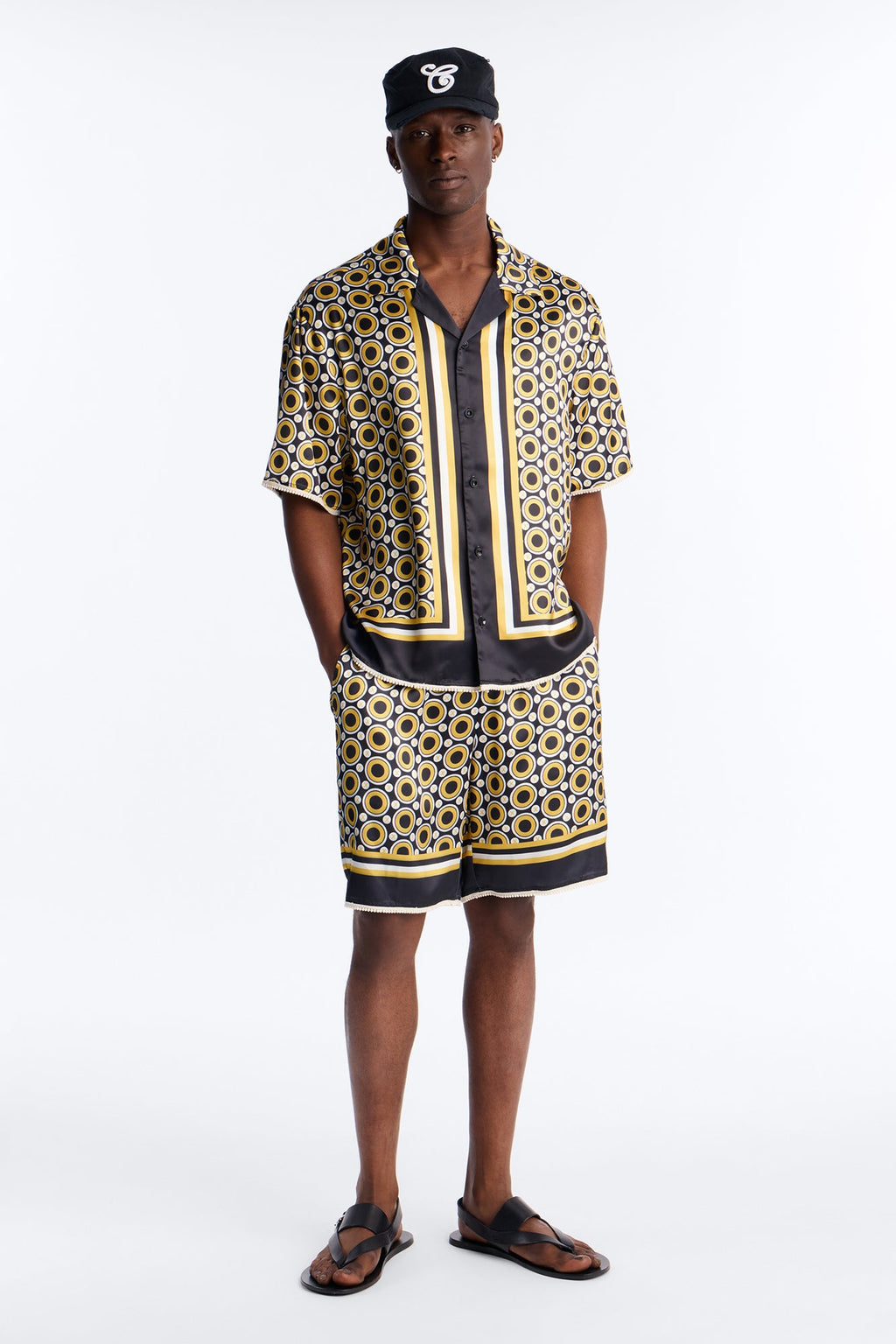 Relaxed Coded Luxe Short - Yellow/combo image 2