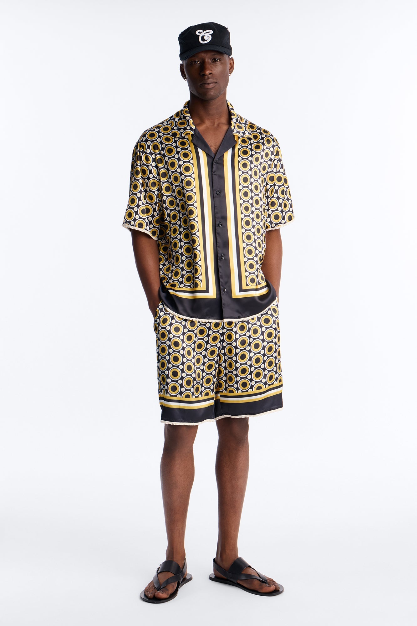 Relaxed Coded Luxe Short - Yellow/combo image 2