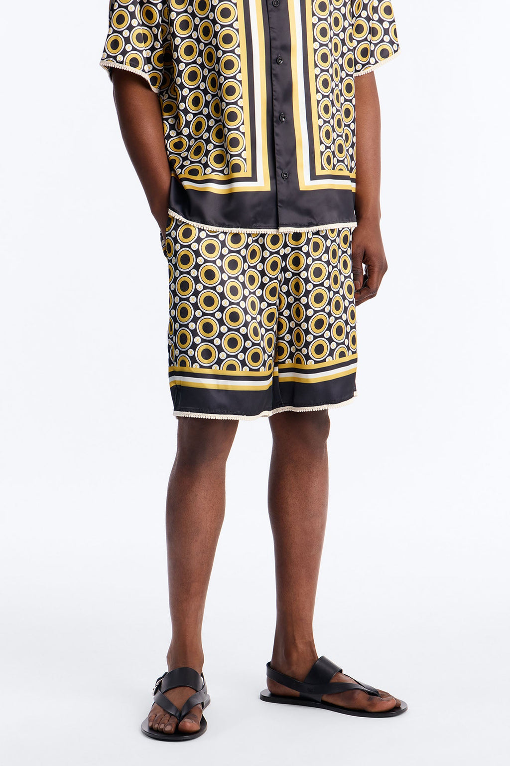 Relaxed Coded Luxe Short - Yellow/combo image 1