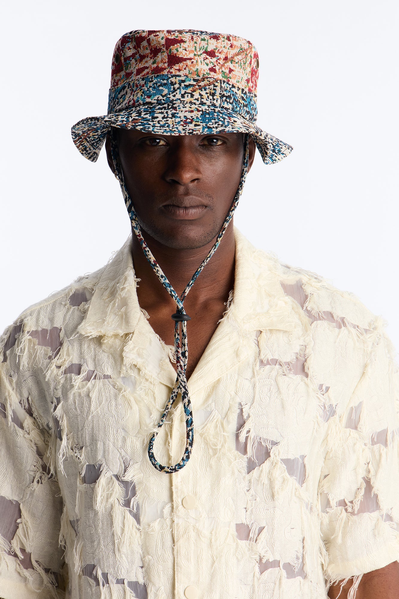 In The Disarray Tapestry Bucket Hat - Multi Color image 1