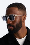 Stuck In Limbo Flat Top Sunglasses - Clear image 1