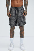 Harrison Jacquard Shorts - Charcoal image 1