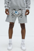 Von Dutch Legendary Sweatshorts - Heather Grey image 1