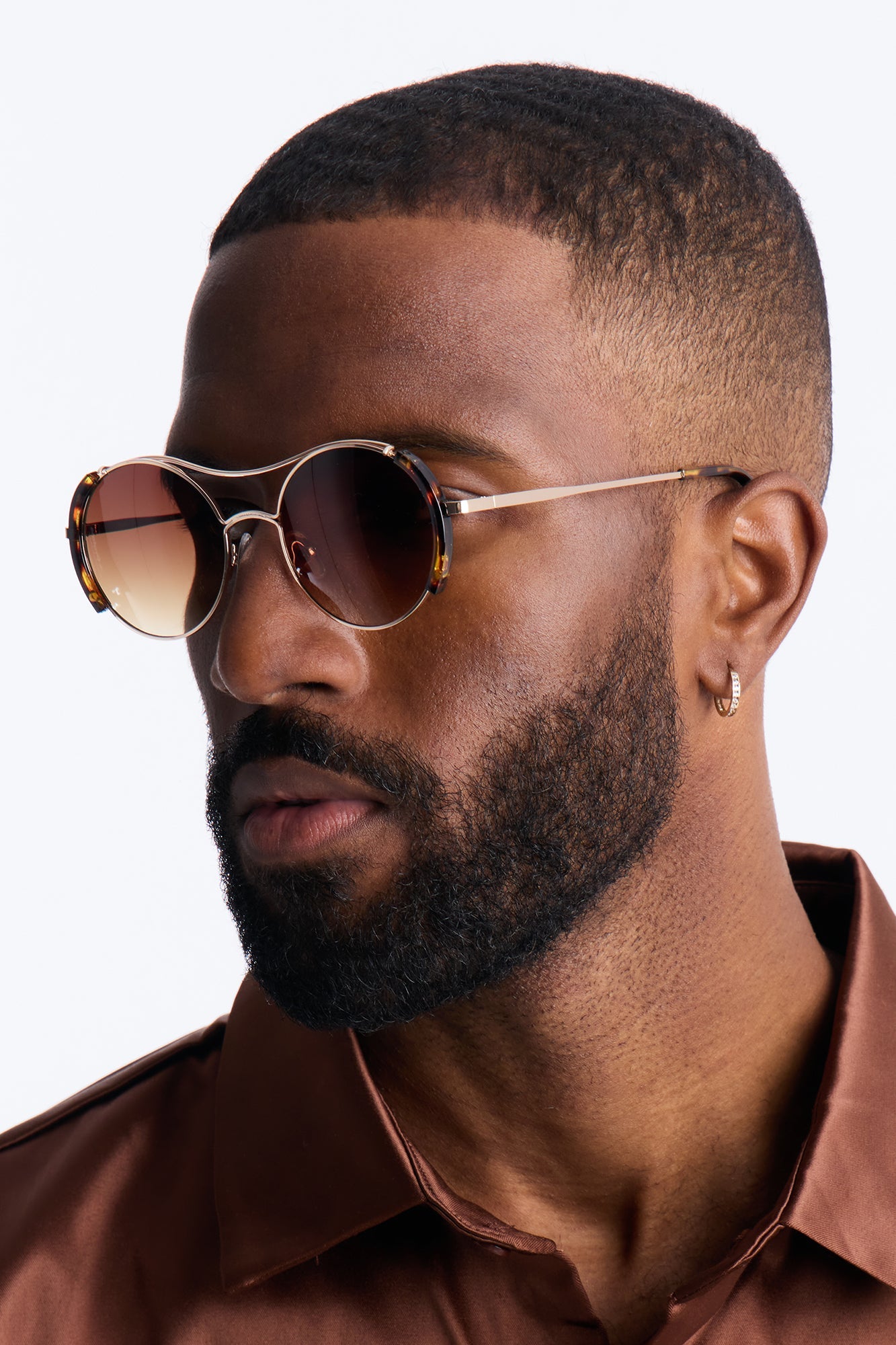 Over The Lining Sunglasses - Brown/combo image 1