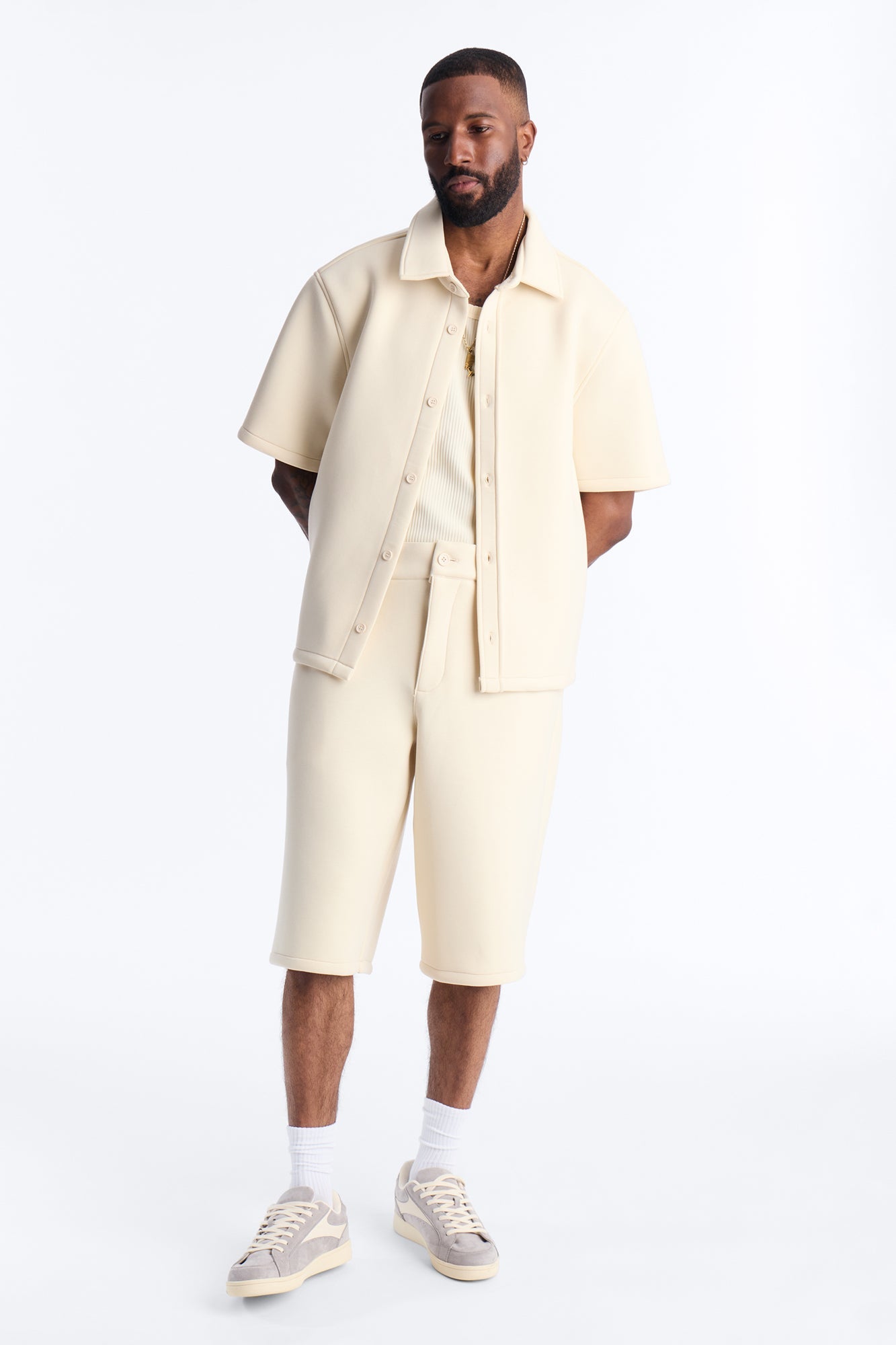 Baggy Arclight Interlock Short - Cream image 2