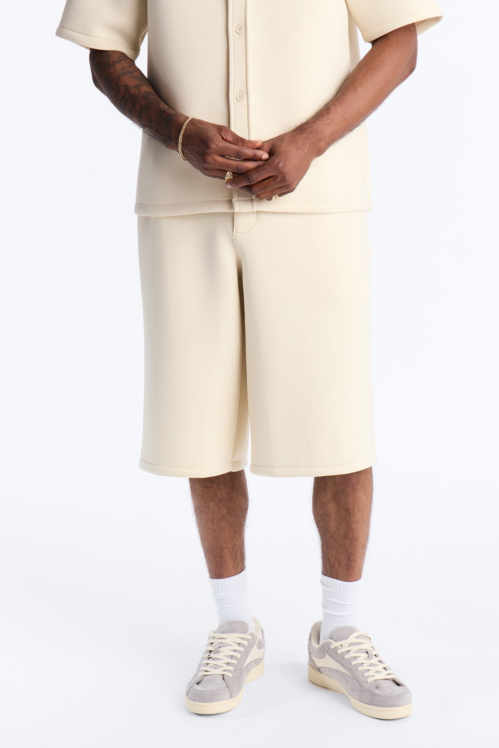 Baggy Arclight Interlock Short - Cream image 1