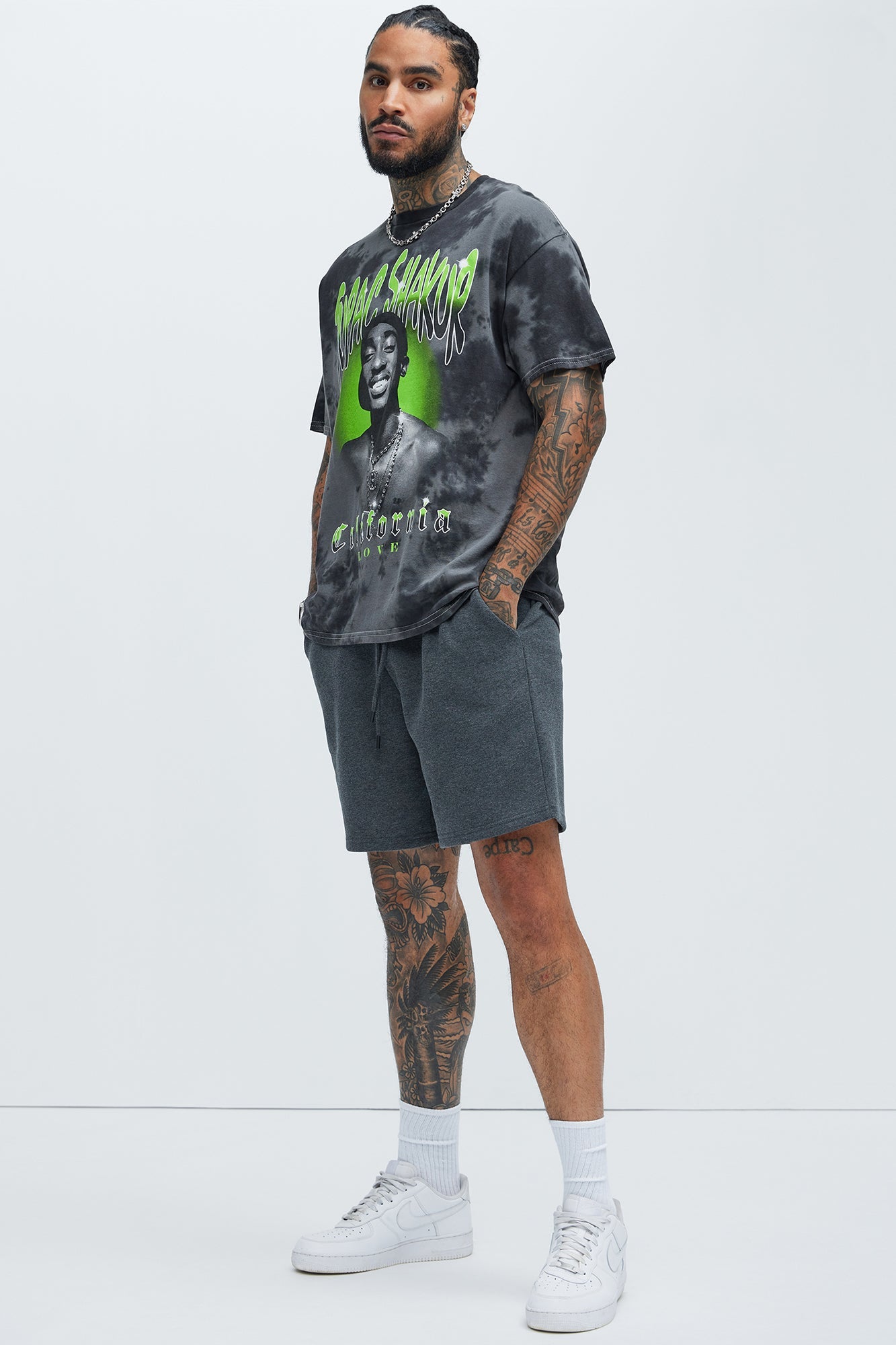 Tyson Sweatshort - Charcoal image 3