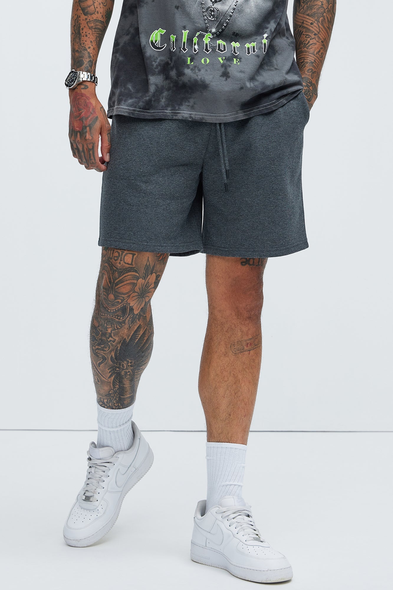 Tyson Sweatshort - Charcoal image 1