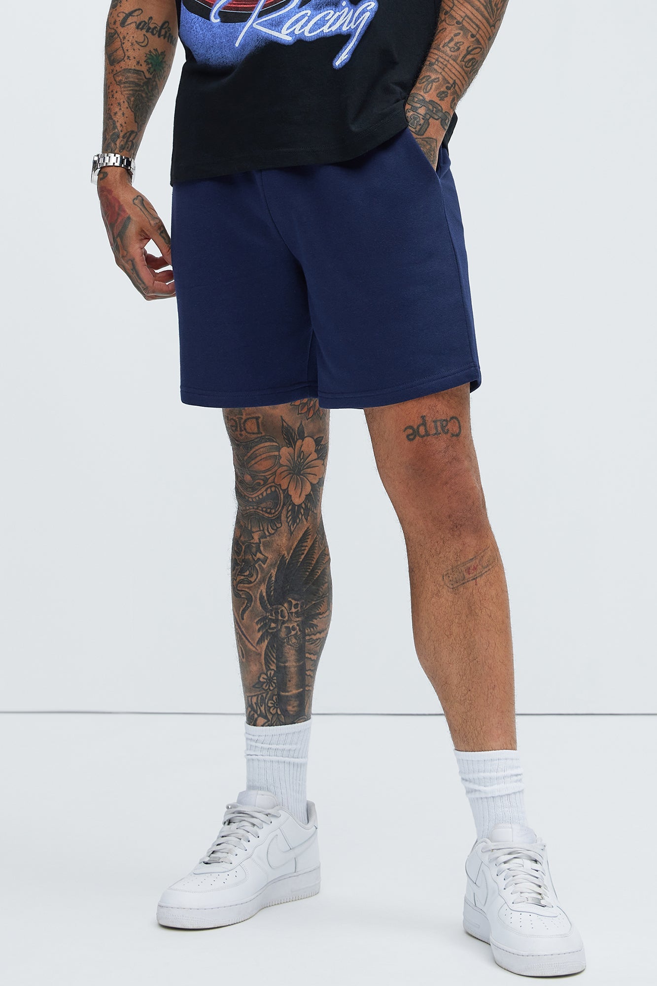 Tyson Sweatshort - Navy image 1