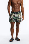 Loyalty First Camo Swim Trunk 4″ - Black/combo image 1