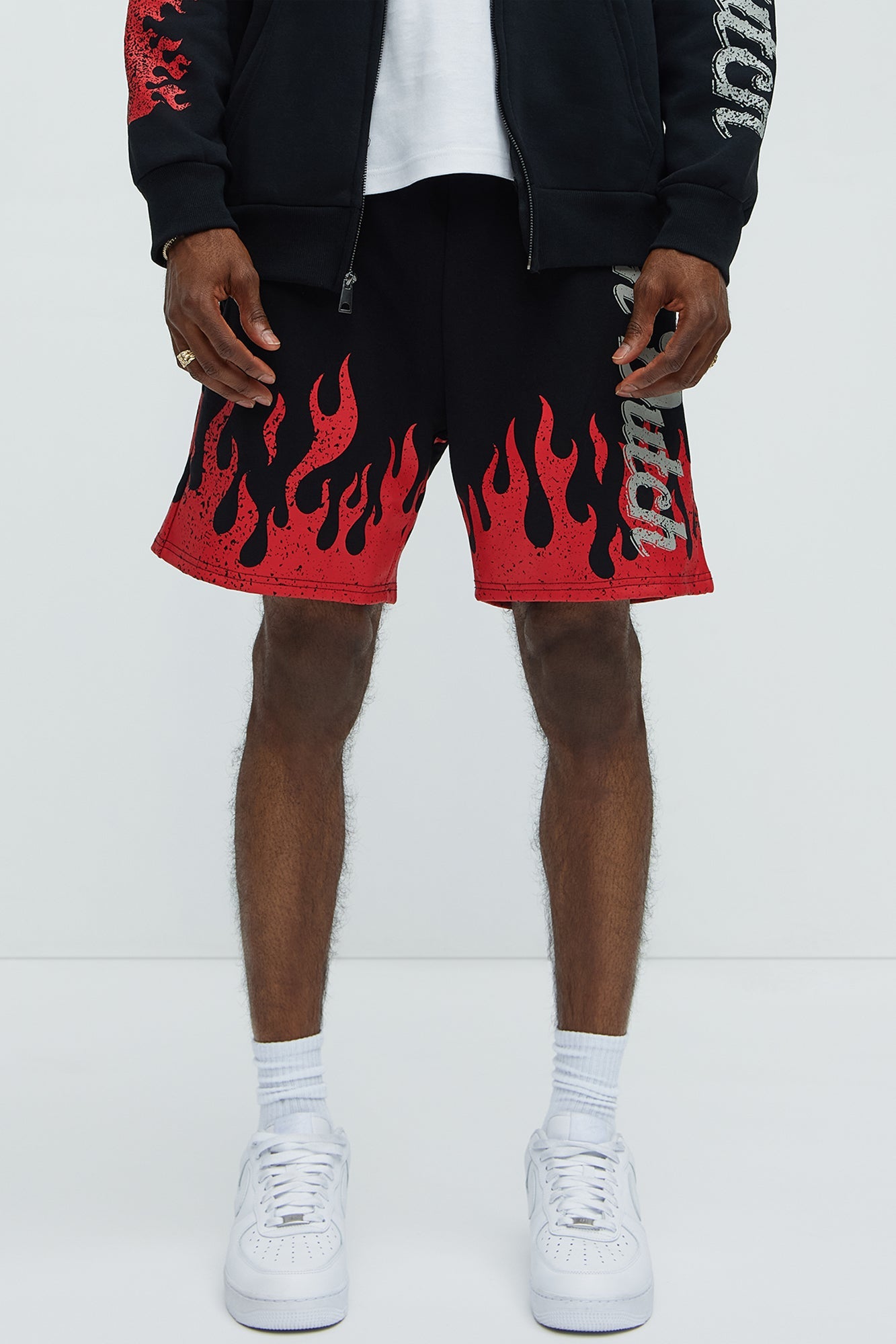 Von Dutch Fire Sweatshorts - Black image 1