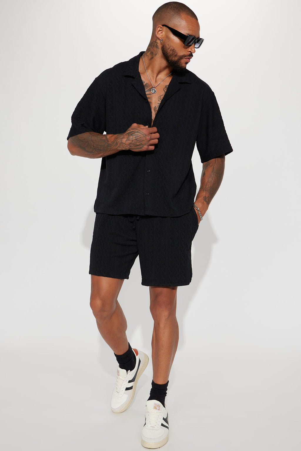 Check My Bank Statement Knit Shorts - Black image 3