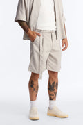 Maison Tailored Belt Short - Khaki image 1