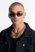 Missed Call Sport Wrap Sunglasses - Silver image 1