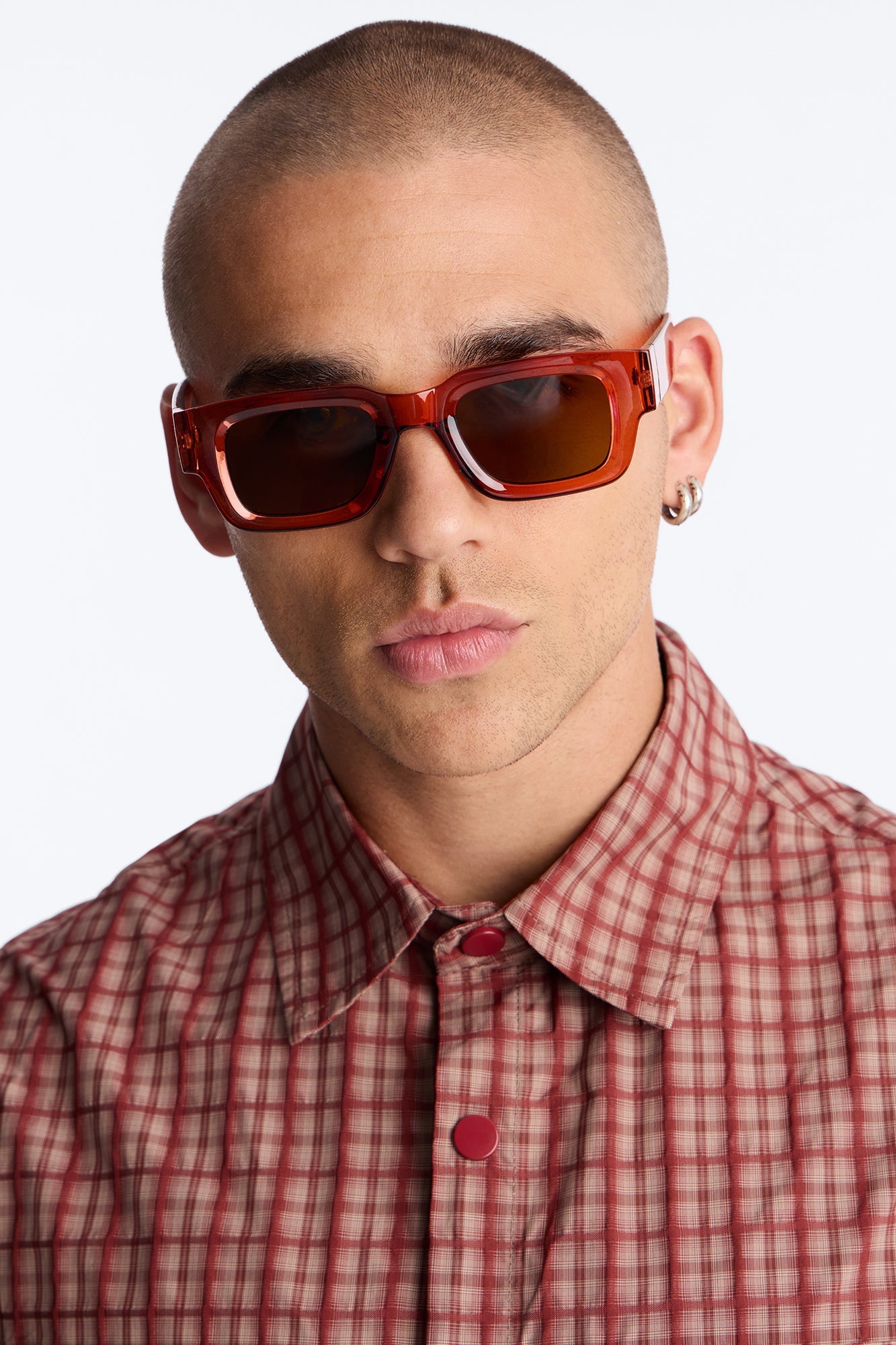 Emphasis Colored Lens Sunglasses - Orange/combo image 1