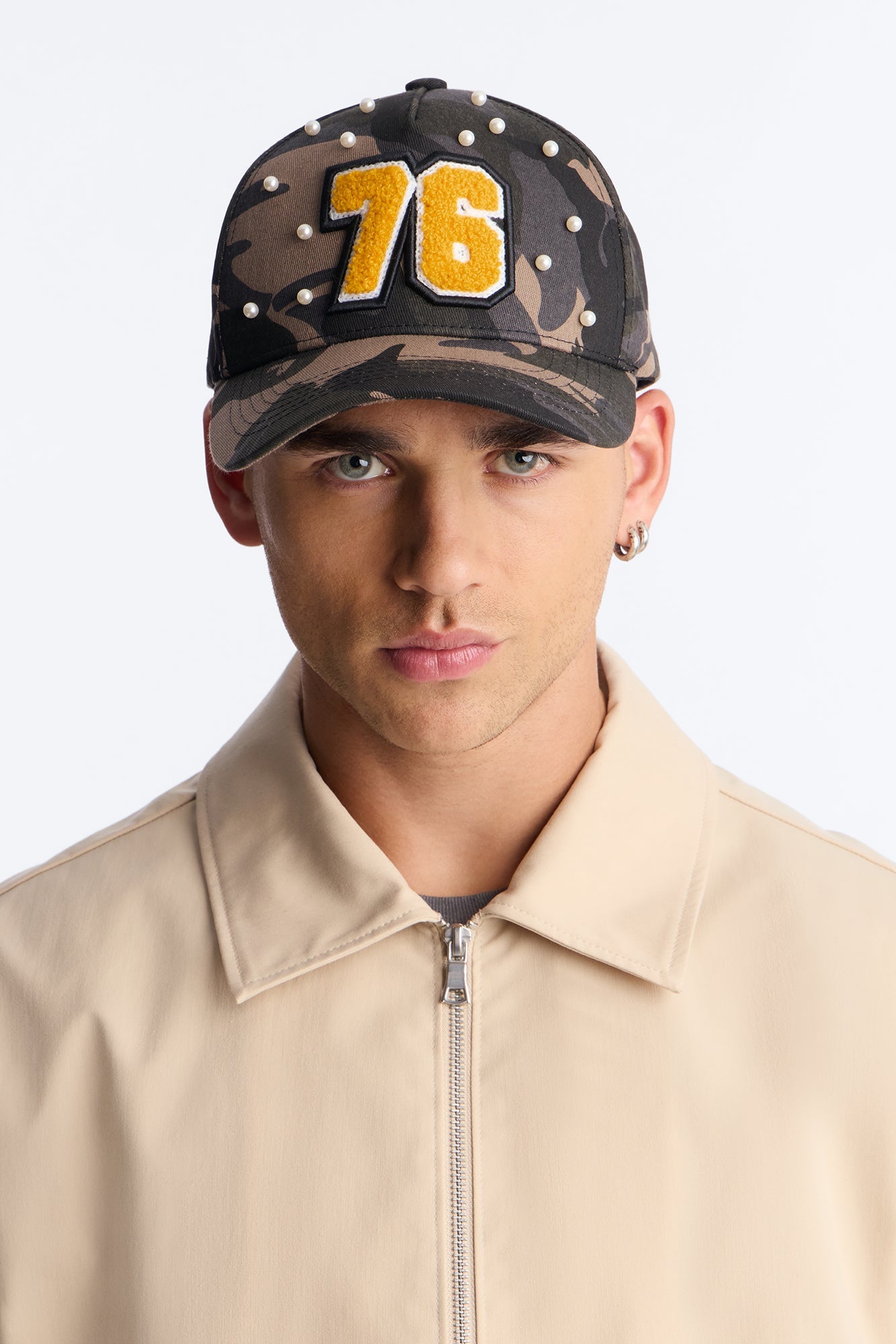 Camo Pearl 76 Patch Snapback Hat - Camouflage image 1