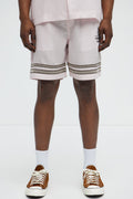 Saint Tropez Beach Club Linen Like Relaxed Short - Pink image 1