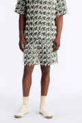 Relaxed Houndstooth Nomad Short - Green image 1