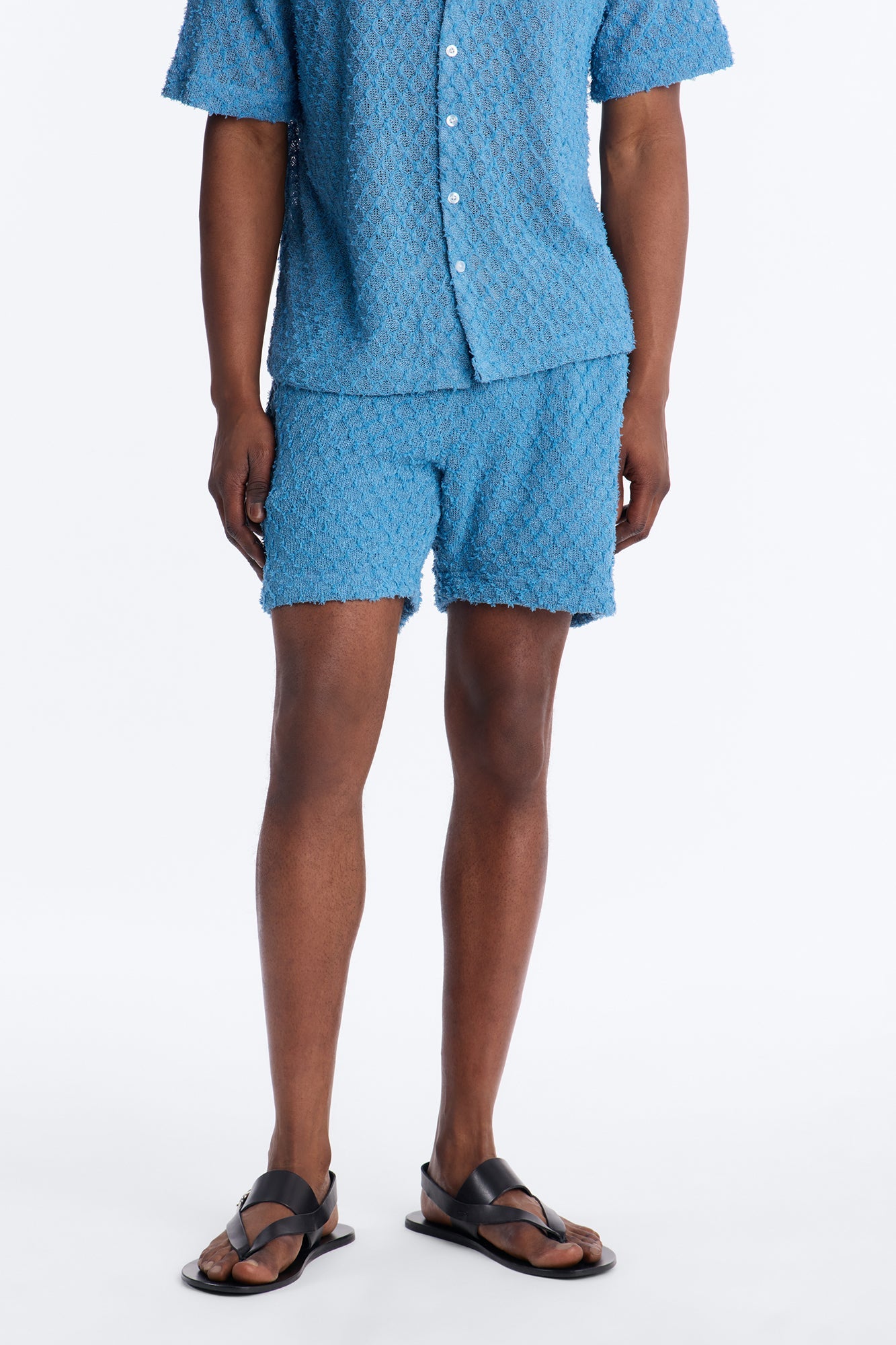Coastal Plush Relaxed Short - Blue image 1